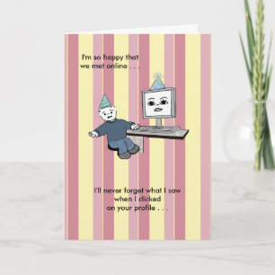 U heldert omhoog het Mijn Scherm op - Verjaardag Kaart