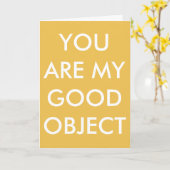 "U het wenskaart bent van Mijn Goede Objecten" Kaart (Gele Bloem)