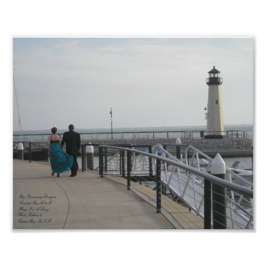 U hield Mijn Hand Lighthouse Kleur Foto Kodak Afdruk (Voorkant)