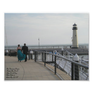 U hield Mijn Hand Lighthouse Kleur Foto Kodak Foto Afdruk