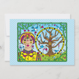 U houdt de Key_Flat-kaart 7"x5"