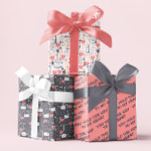 U houdt de sleutel aan mijn hartwandelende papierb inpakpapier vel