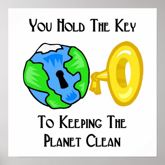 u houdt de sleutel poster (Voorkant)