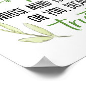 U houdt hem in perfecte vredeskalligrafie poster (Hoek)