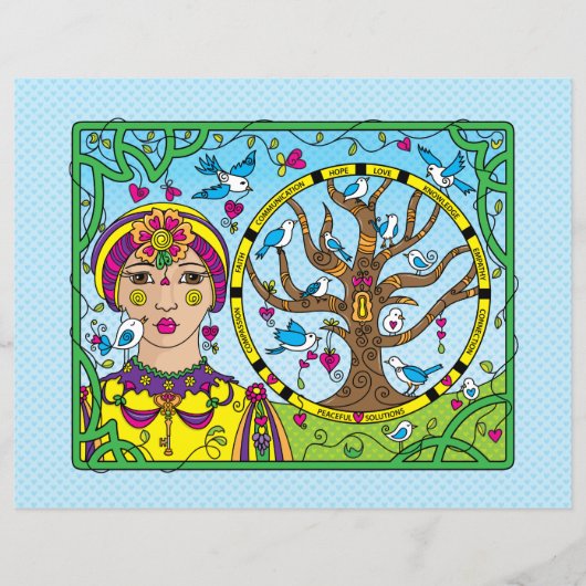 U houdt het Key_Flat Papierblad 11"x8.5" (Voorkant)