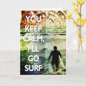 U houdt Kalm, zal ik het Wenskaart van het Surf Kaart (Gele Bloem)