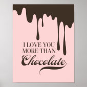 U houdt meer van uw Poster dan van Chocolate Valen (Voorkant)