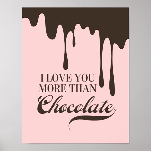 U houdt meer van uw Poster dan van Chocolate Valen (Voorkant)