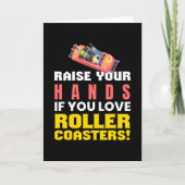 U houdt van de achtbaan Amusement Park Kaart (Voorkant)