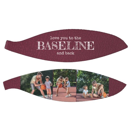 U houdt van de Baseline en de Achterfoto van Rood  Basketbal (Panelen)