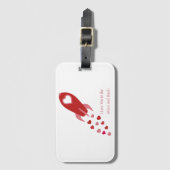 U houdt van de maan en de achterste Rocket Ship Bagagelabel (Voorkant (verticaal))