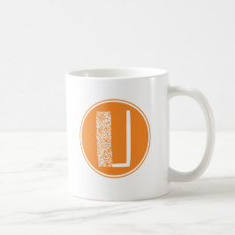 U Initiaal Floral Monogram Koffiemok