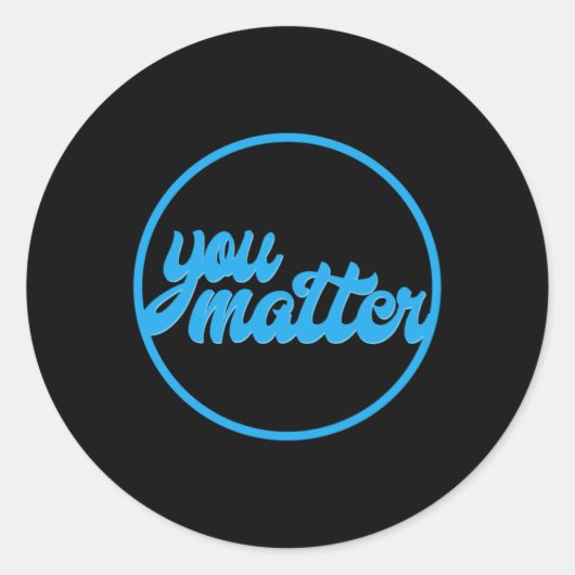 U Inspirerend quote Sticker (Voorkant)