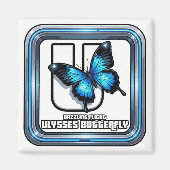 U is for Ulysses Butterfly – GTA Style ABC Learnin Magneet (Voorkant)