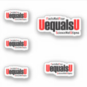 U is gelijk aan U - HIV Niet detecteerbaar - Weten Sticker (Voorkant)