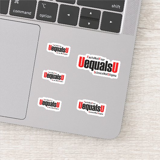 U is gelijk aan U - HIV Niet detecteerbaar - Weten Sticker (Detail)