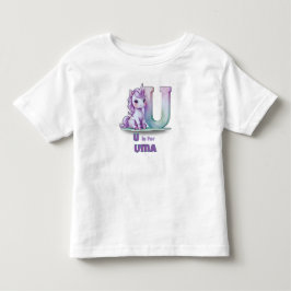 U is voor eenhoorn – Persoonlijke T-shirt voor peu