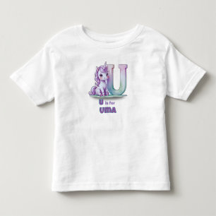 U is voor eenhoorn – Persoonlijke T-shirt voor peu