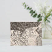 U is voor Umbrella Briefkaart (Staand voorkant)