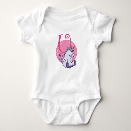 U is voor Unicorn Romper (Voorkant)