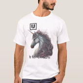U is voor Unicorn T-Shirt (Voorkant)