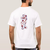U.K. Flag Musical Notes T-shirt (Achterkant)