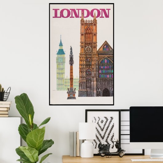 U.K. Londen Poster (Thuiskantoor)