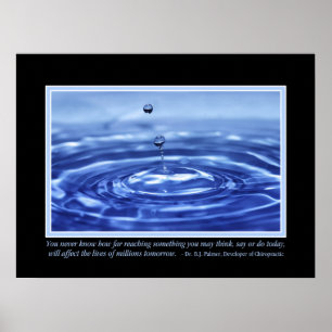 U kent nooit B J Palmer Quote Poster