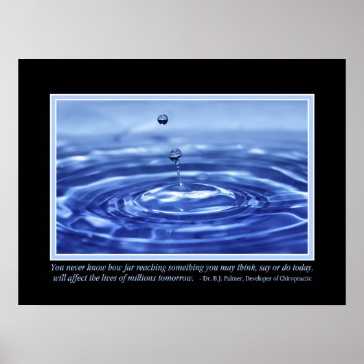 U kent nooit B J Palmer Quote Poster (Voorkant)