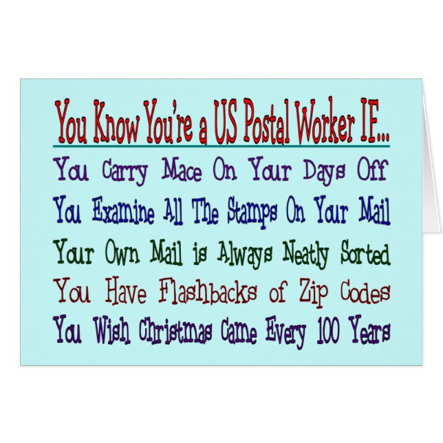 U kent uw POSTWERKER ALS (Voorkant Horizontaal)