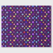 U-kerstboomversieringen met plukkleur/kristal cadeaupapier (Vlak)