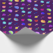 U-kerstboomversieringen met plukkleur/kristal cadeaupapier (Hoek)