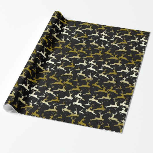 U KIEST ACHTERGROND KLEUR Camo Deer Cadeaupapier (Uitgerold)