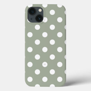 U kiest Achtergrond Kleur Polka Dots Wit Case-Mate iPhone Case