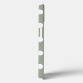 U kiest Achtergrond Kleur Polka Dots Wit Case-Mate iPhone Case (Achterkant / Rechts)