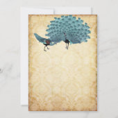 U kiest Achtergrondkleur - Damask Peacock Kaart (Achterkant)