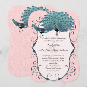 U kiest Achtergrondkleur - Damask Peacock Kaart