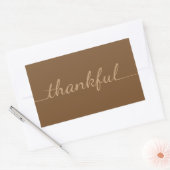 U kiest achtergrondkleur Dankbare Thanksgiving Rechthoekige Sticker (Envelop)
