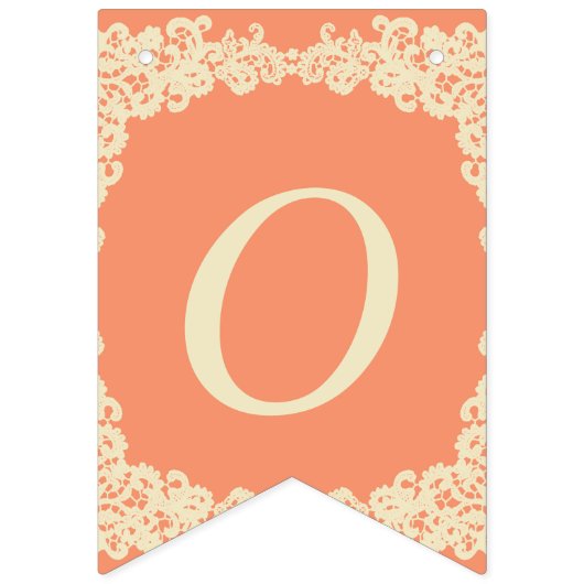 U kiest achtergrondkleur en beige lace banner (Tweede vlag)