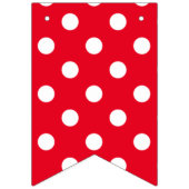 U kiest achtergrondkleur en witte poka-punten vlaggetjes (Tweede vlag)