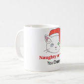 U kiest Kitty Cat Naughty of Nice Koffiemok (Voorkant links)