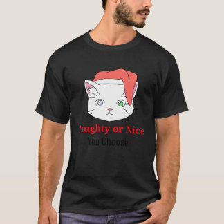 U kiest Kitty Cat Naughty of Nice T-shirt