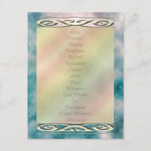 U kiest Kleur/Leven Veranderende Woorden van Medit Briefkaart