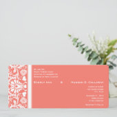 U kiest kleur - weergegeven als koraalkleurprikbru kaart (Staand voorkant)