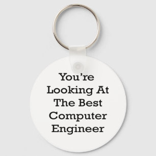 U kijkt naar de beste computertechnicus sleutelhanger