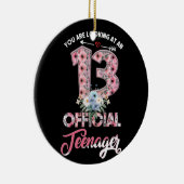 U kijkt naar een 13 officiële tienerstrips keramisch ornament (Rechts)