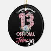 U kijkt naar een 13 officiële tienerstrips keramisch ornament (Links)