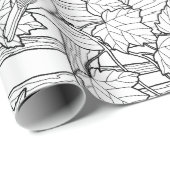 U-kleur van vogels en mazelen cadeaupapier (Rol Hoek)