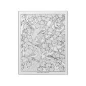 U-kleur van vogels en mazelen notitieblok (Linkerzijde)