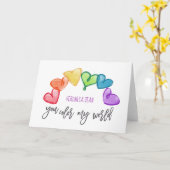 U kleurt Mijn Wereld Valentijn Kaart (Gele Bloem)